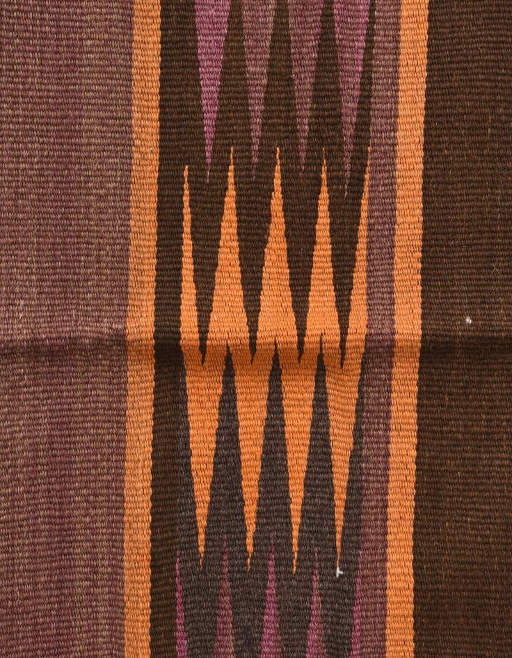 Detail image of 2' 1 x 6' 1  Hand Woven Kilim Fars Wool Runner Rug