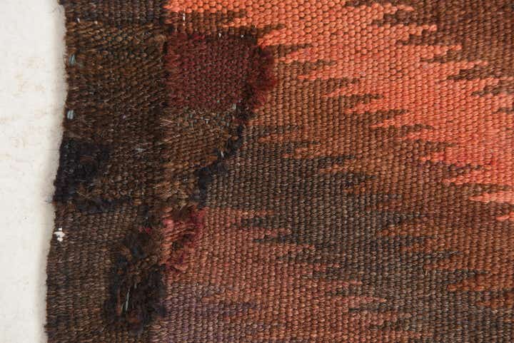 3' 8 x 11' 7 Hand Woven Kilim Fars Wool Runner Rug