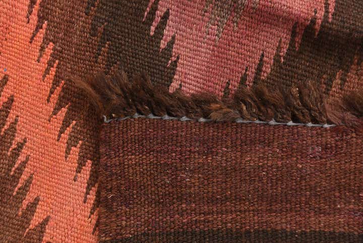 3' 8 x 11' 7 Hand Woven Kilim Fars Wool Runner Rug