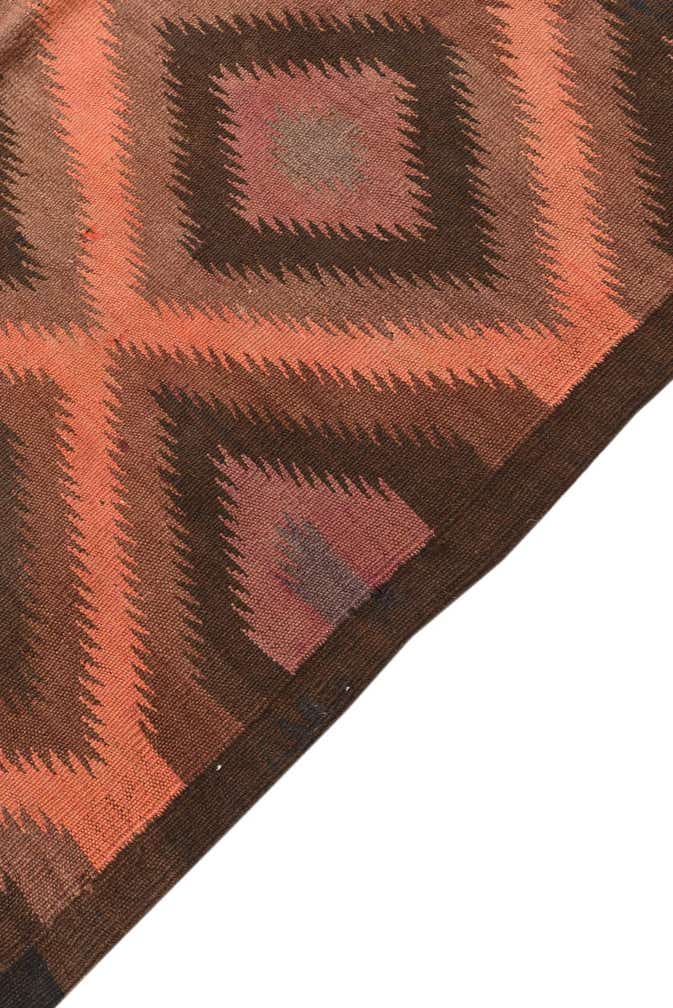 3' 8 x 11' 7 Hand Woven Kilim Fars Wool Runner Rug