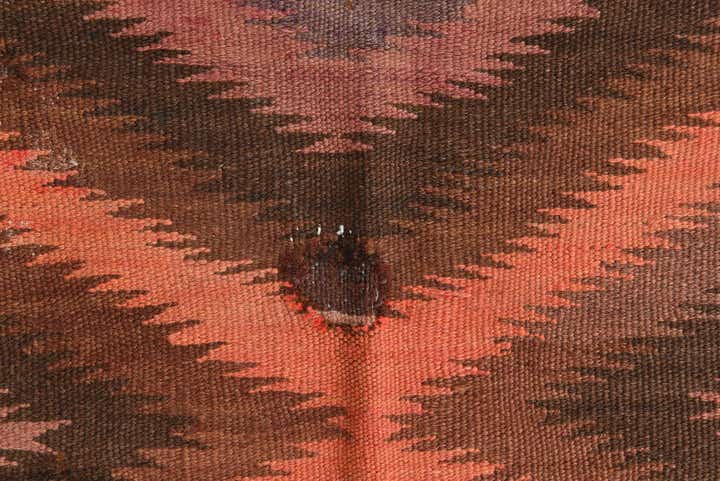 3' 8 x 11' 7 Hand Woven Kilim Fars Wool Runner Rug