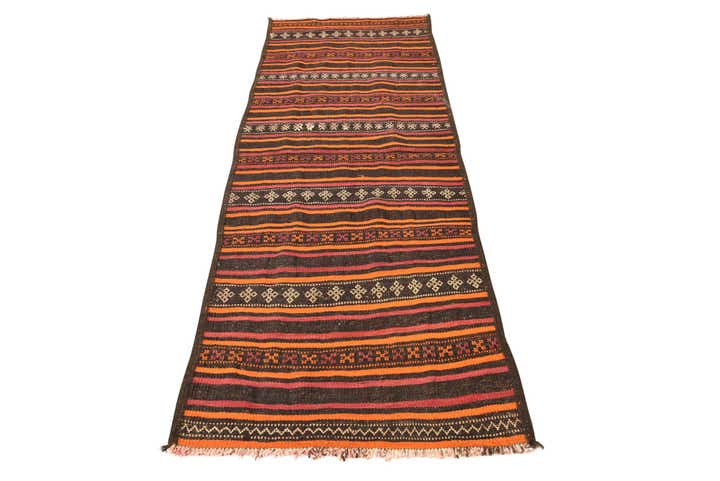 2' 8 x 8' 3 Hand Woven Kilim Fars Wool Runner Rug