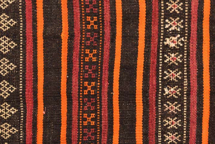 2' 8 x 8' 3 Hand Woven Kilim Fars Wool Runner Rug