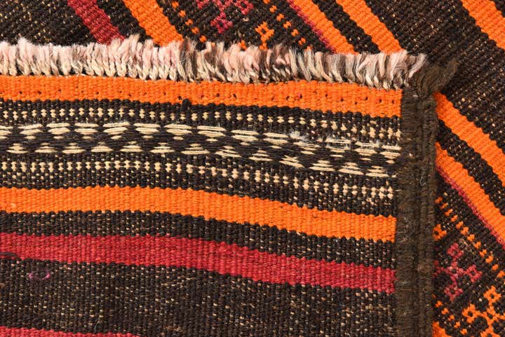 2' 8 x 8' 3 Hand Woven Kilim Fars Wool Runner Rug