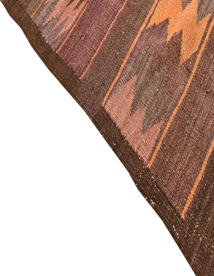 Detail image of 4' 10 x 12' 8  Hand Woven Kilim Fars Wool Runner Rug