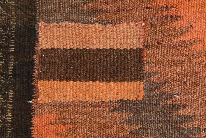 4' x 10' 8 Hand Woven Kilim Fars Wool Runner Rug