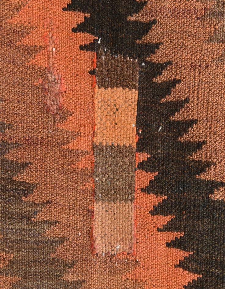 Detail image of 4' x 10' 8  Hand Woven Kilim Fars Wool Runner Rug