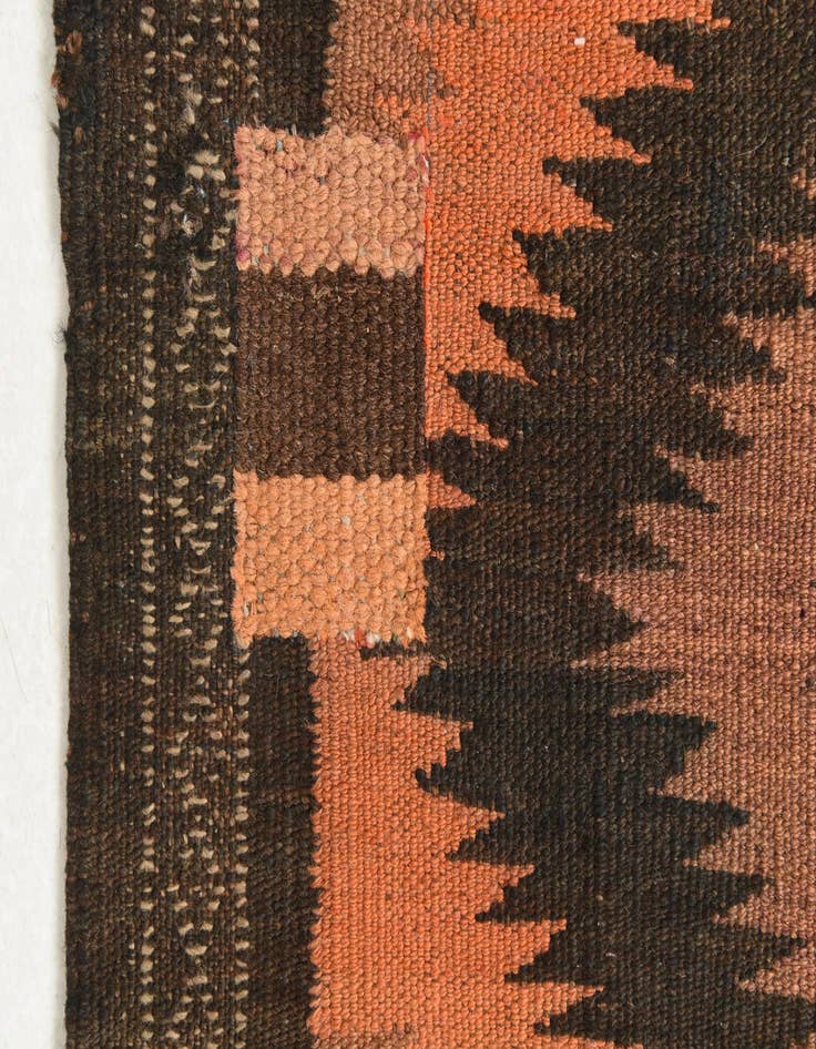 Detail image of 4' x 10' 8  Hand Woven Kilim Fars Wool Runner Rug