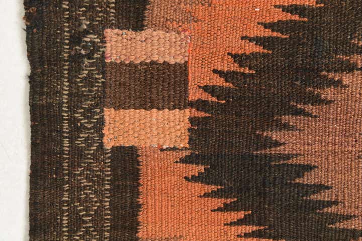 4' x 10' 8 Hand Woven Kilim Fars Wool Runner Rug