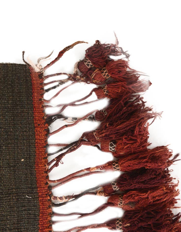 Detail image of 3' 2 x 10' 7  Hand Woven Kilim Fars Wool Runner Rug