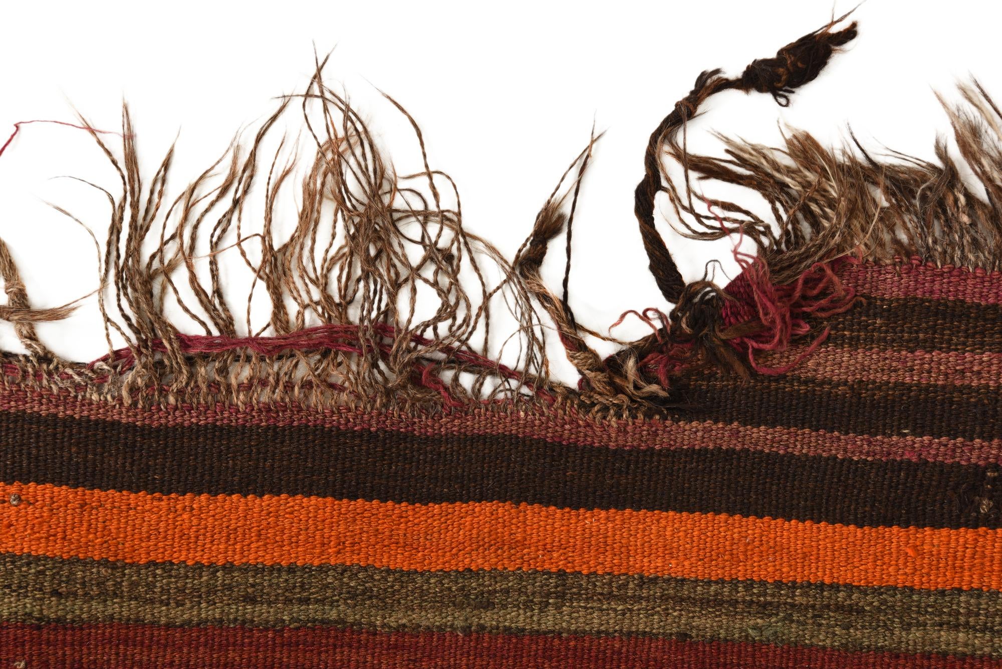 4' 8 x 15' Hand Woven Kilim Fars Wool Runner Rug