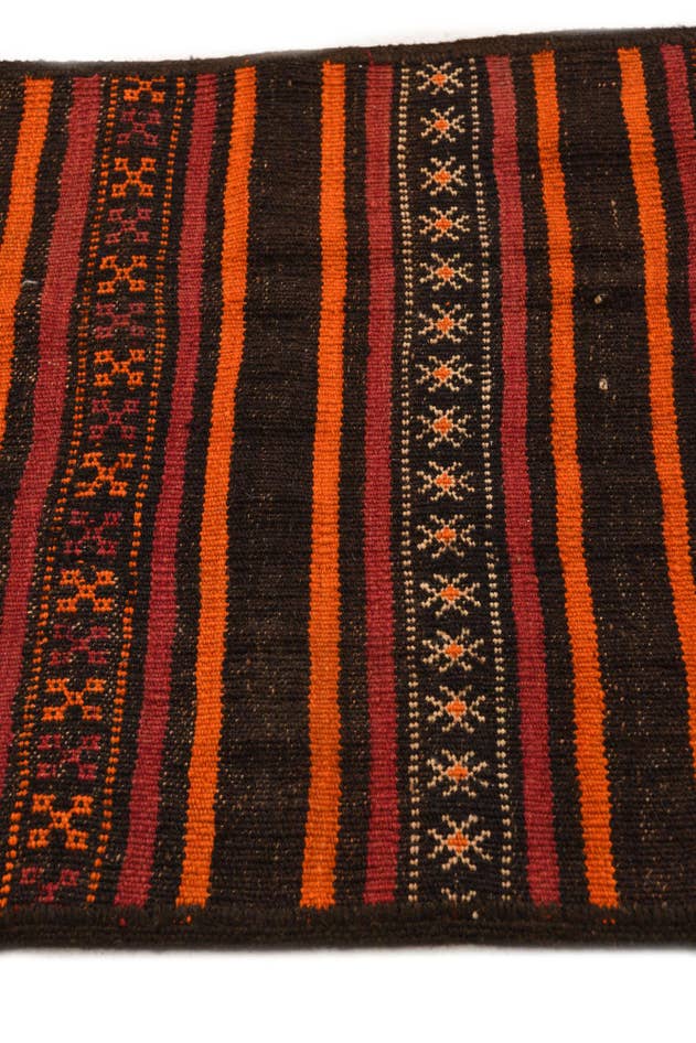 Detail image of 2' 5 x 8' Hand Woven Kilim Fars Wool Runner Rug