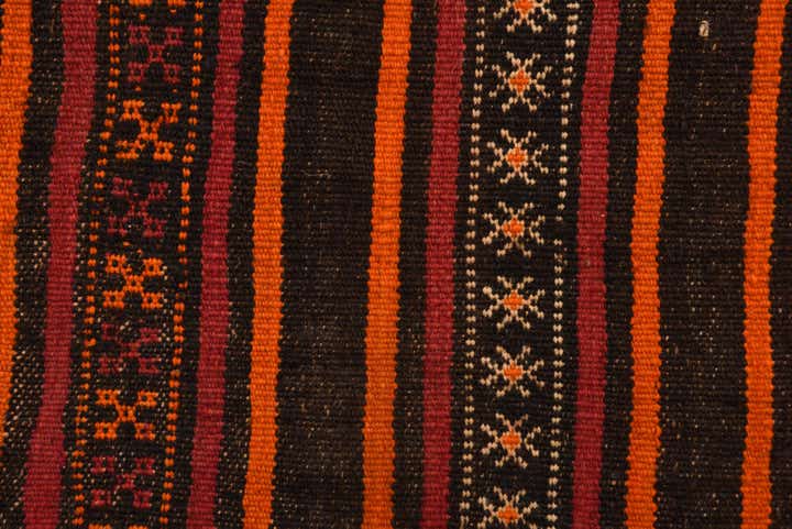 2' 5 x 8' Hand Woven Kilim Fars Wool Runner Rug