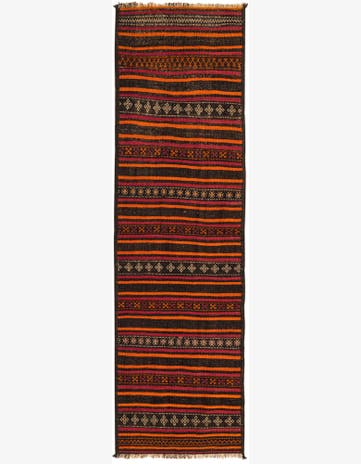 2' 5 x 8' Hand Woven Kilim Fars Wool Runner Rug