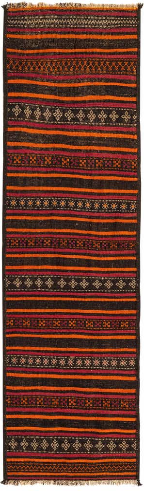 2' 5 x 8' Hand Woven Kilim Fars Wool Runner Rug