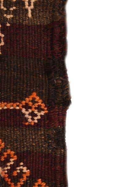 4' 1 x 12' Hand Woven Kilim Fars Wool Runner Rug