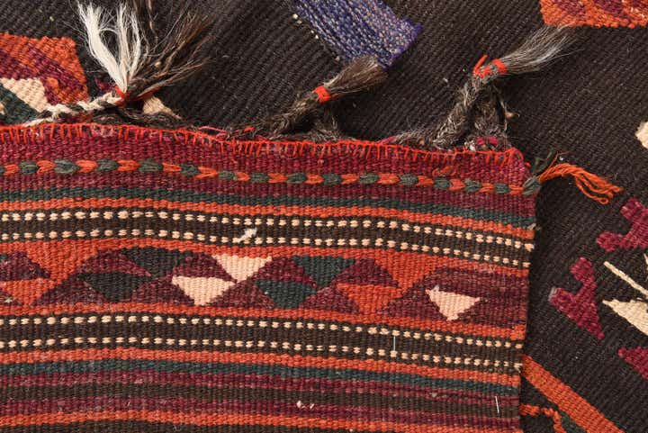3' 3 x 10' 2 Hand Woven Kilim Fars Wool Runner Rug