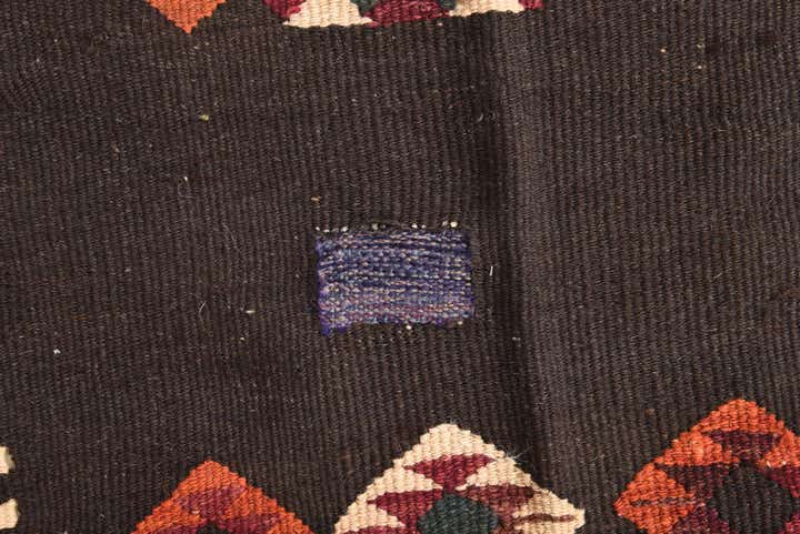 3' 3 x 10' 2 Hand Woven Kilim Fars Wool Runner Rug