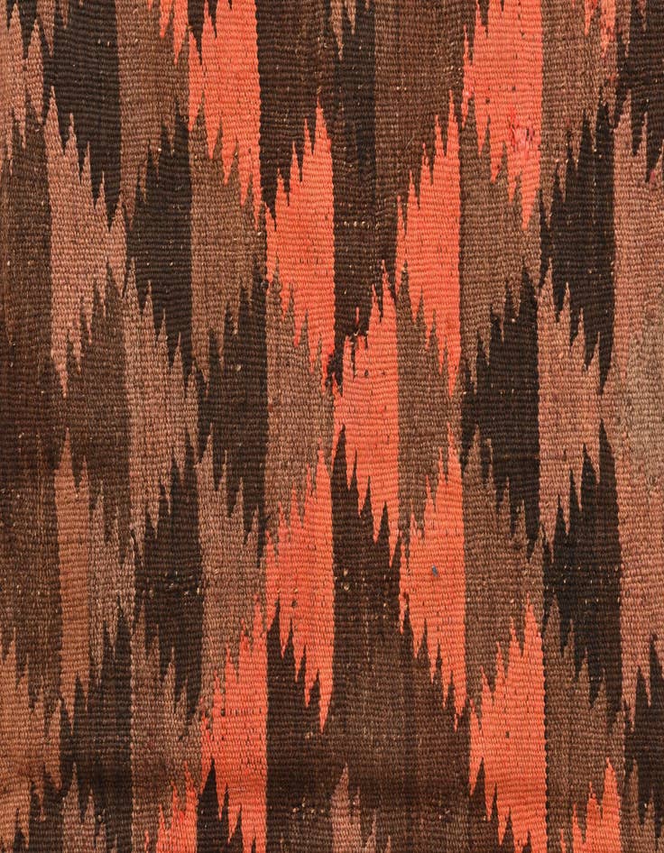 Detail image of 4' 5 x 12' 1  Hand Woven Kilim Fars Wool Runner Rug