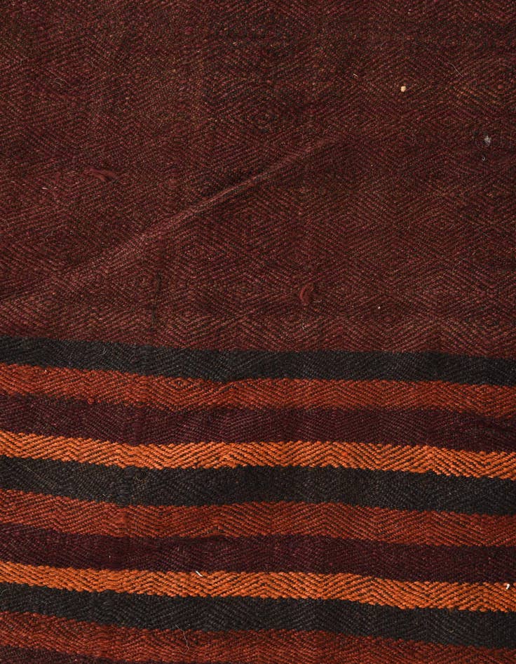 Detail image of 4' 5 x 11' 5  Hand Woven Kilim Fars Wool Runner Rug