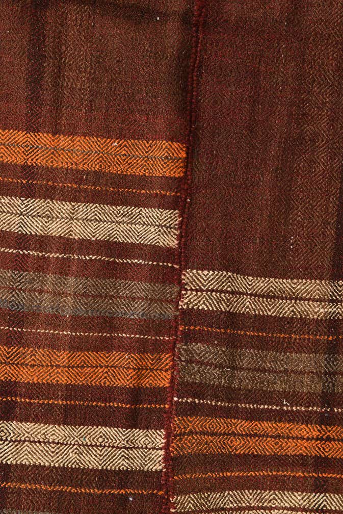 4' 8 x 10' 7 Hand Woven Kilim Fars Wool Runner Rug