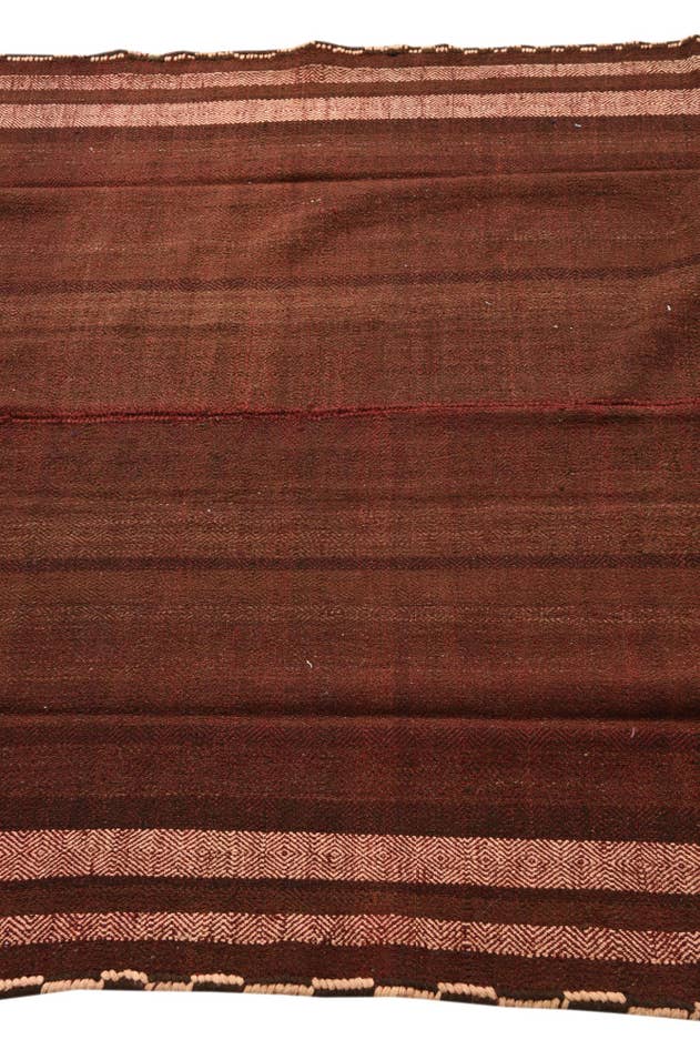 Detail image of 4' 8 x 10' 7 Hand Woven Kilim Fars Wool Runner Rug