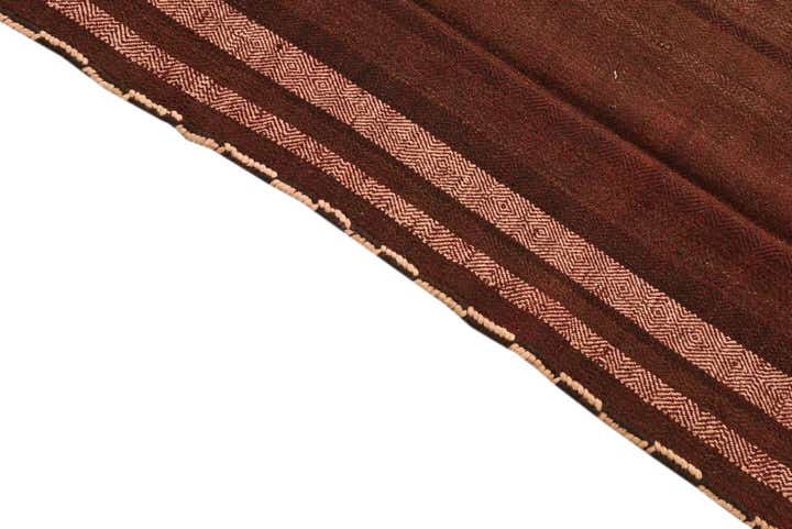 4' 8 x 10' 7 Hand Woven Kilim Fars Wool Runner Rug