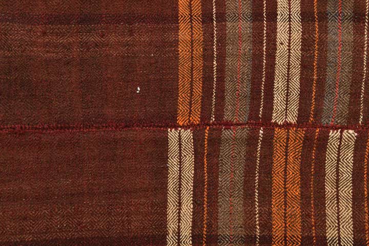 4' 8 x 10' 7 Hand Woven Kilim Fars Wool Runner Rug