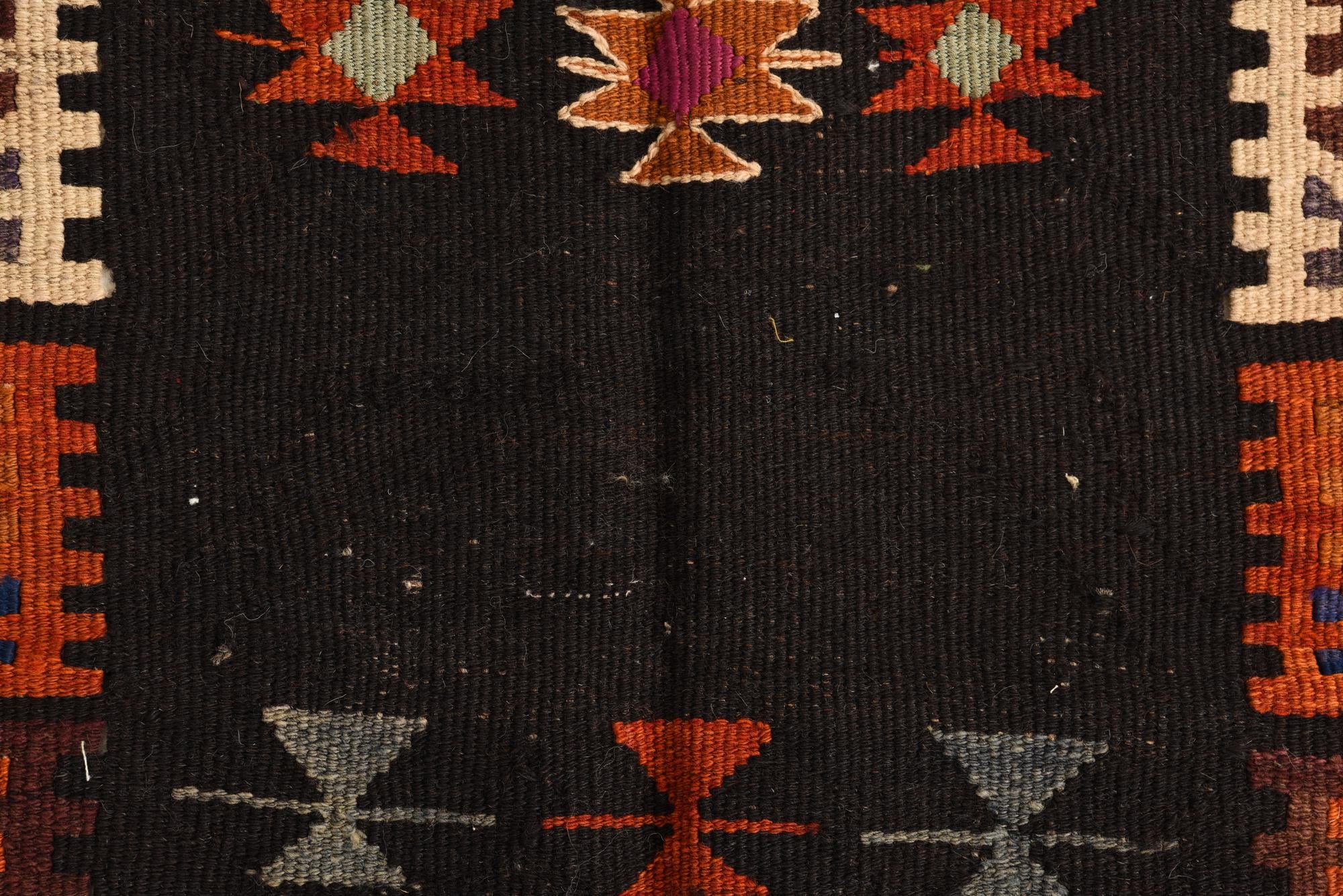 95cm x 315cm Tejido a mano Kilim Fars Alfombra Lana Pasillera