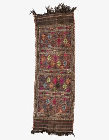 2' x 5' 7 Hand Knotted Kilim Fars Persian Wool Runner Rug