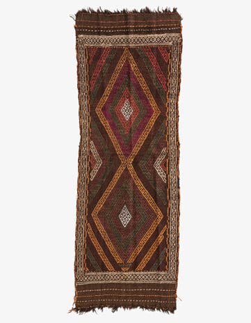 2' x 5' 8 Hand Knotted Kilim Fars Persian Wool Runner Rug