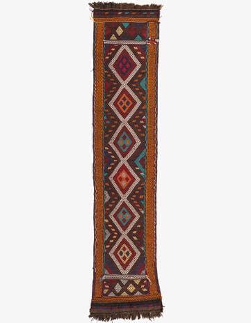 2' x 9' 9 Hand Knotted Kilim Fars Persian Wool Runner Rug