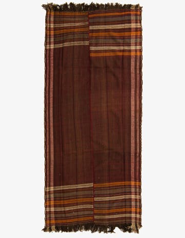 4' 8 x 10' 7 Hand Woven Kilim Fars Wool Runner Rug