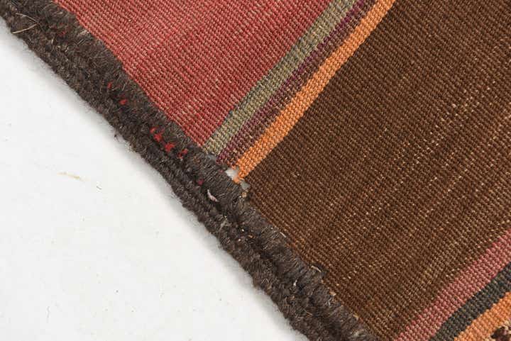 2' 6 x 9' 10 Hand Woven Kilim Maymana Wool Runner Rug