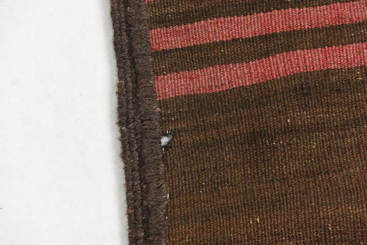 2' 6 x 9' 10 Hand Woven Kilim Maymana Wool Runner Rug