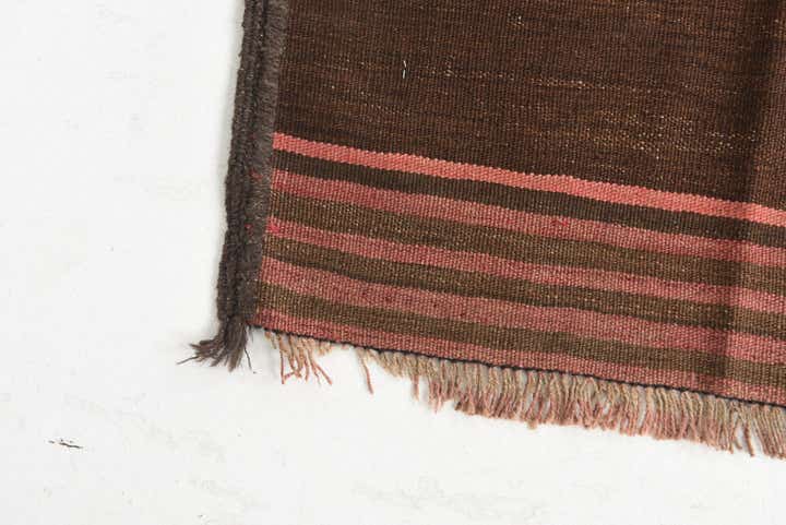 2' 6 x 9' 10 Hand Woven Kilim Maymana Wool Runner Rug