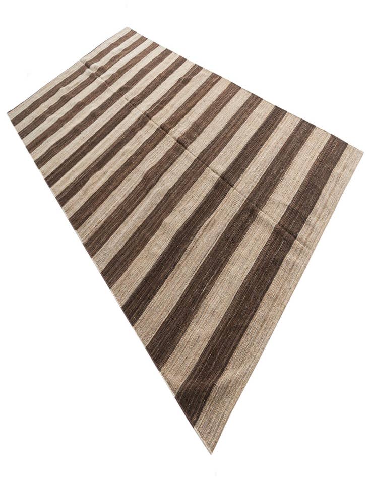 Detail image of 6' 6 x 12'  Hand Woven Kilim Modern Wool Runner Rug