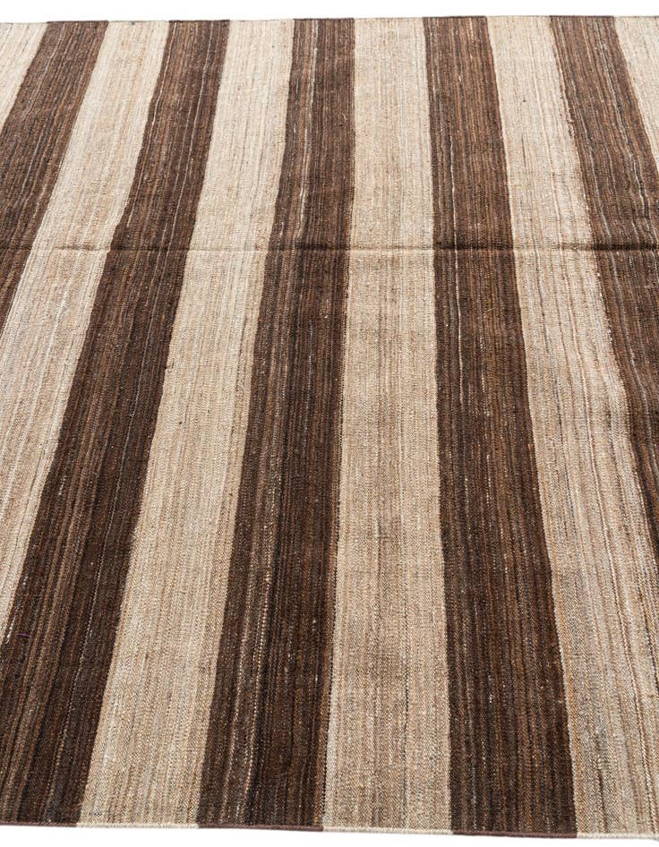 Detail image of 6' 6 x 12'  Hand Woven Kilim Modern Wool Runner Rug