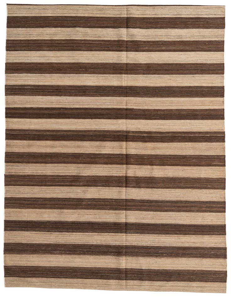 Detail image of 6' 6 x 12' Hand Woven Kilim Modern Wool Runner Rug