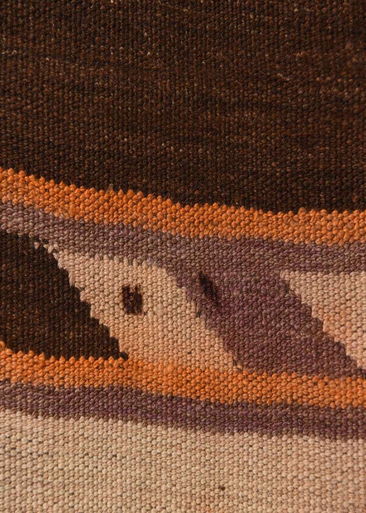 4' 7 x 13' 1 Hand Woven Kilim Modern Wool Runner Rug