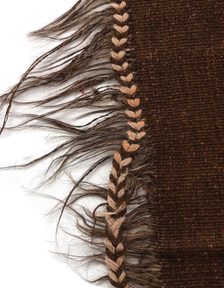 Detail image of 4' 7 x 13' 1 Hand Woven Kilim Modern Wool Runner Rug