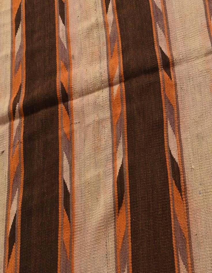 Detail image of 4' 7 x 13' 1  Hand Woven Kilim Modern Wool Runner Rug