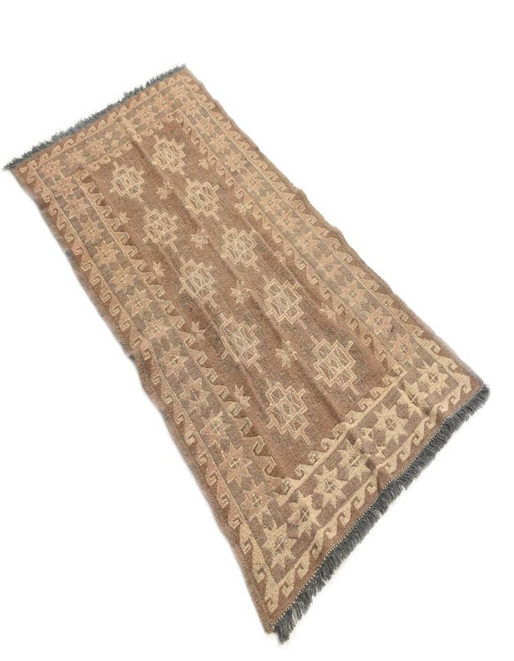 Detail image of 2' 10 x 5' 5  Hand Woven Kilim Modern Wool Runner Rug