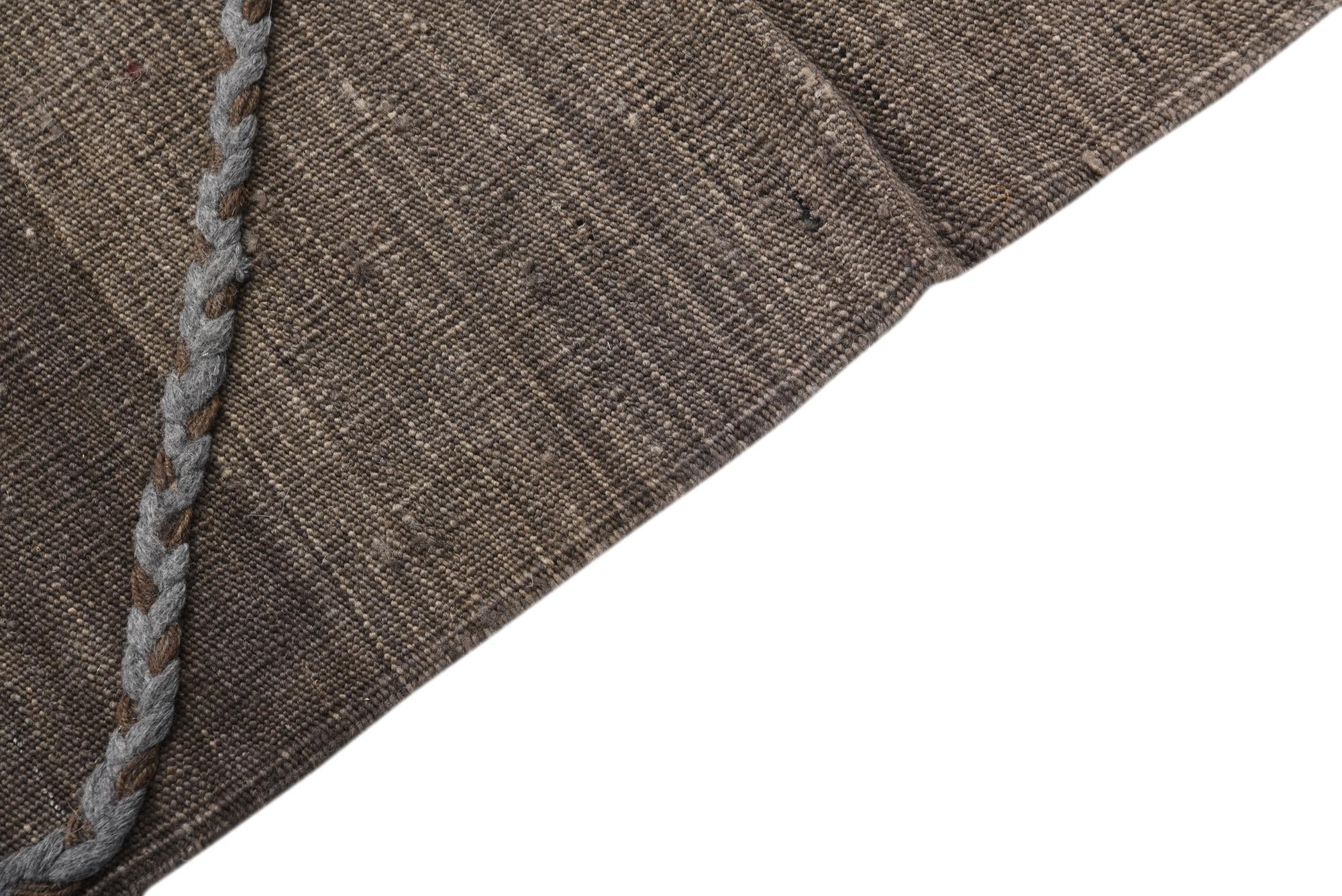 2' 6 x 8' Hand Woven Kilim Modern Wool Runner Rug