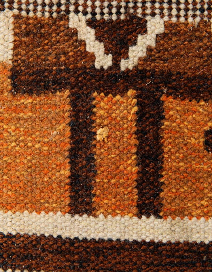 Detail image of 1' 11 x 3' 10  Hand Woven Kilim Wool Runner Rug