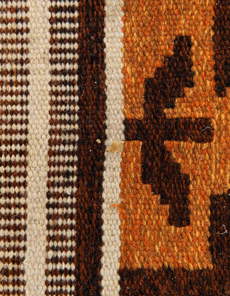 Detail image of 1' 11 x 3' 10  Hand Woven Kilim Wool Runner Rug