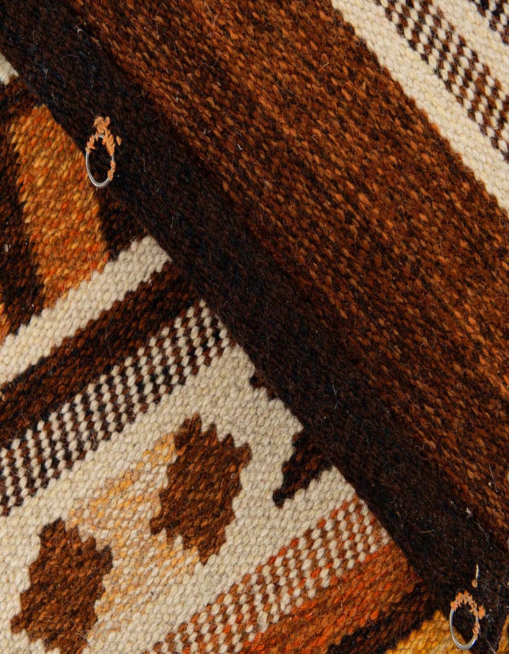 Detail image of 1' 11 x 3' 10  Hand Woven Kilim Wool Runner Rug