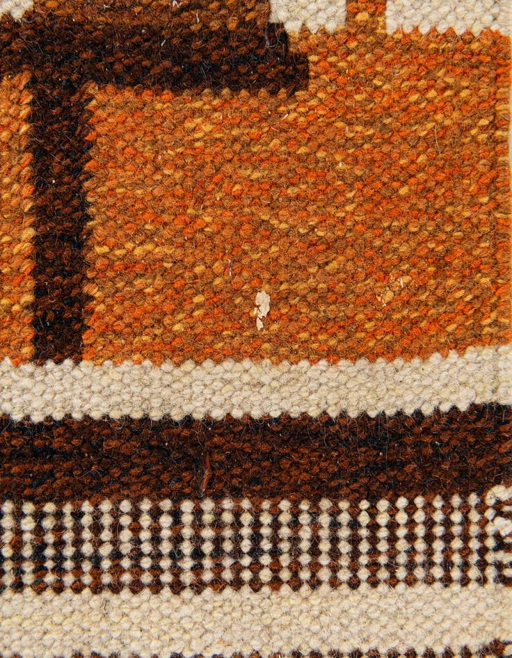 Detail image of 1' 11 x 3' 10  Hand Woven Kilim Wool Runner Rug
