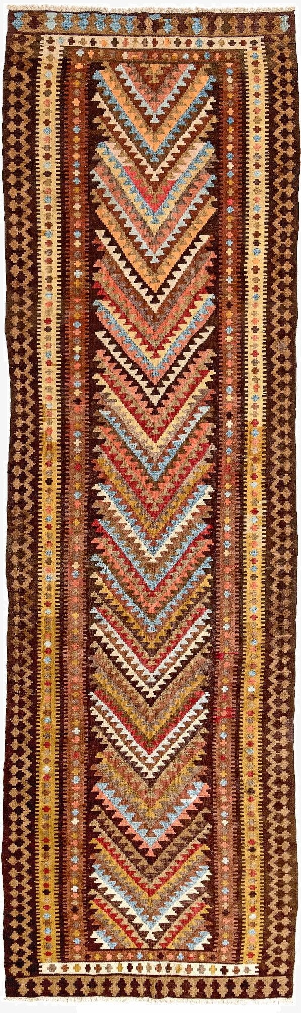 4' 4 x 14' 10 Kilim Runner Rug