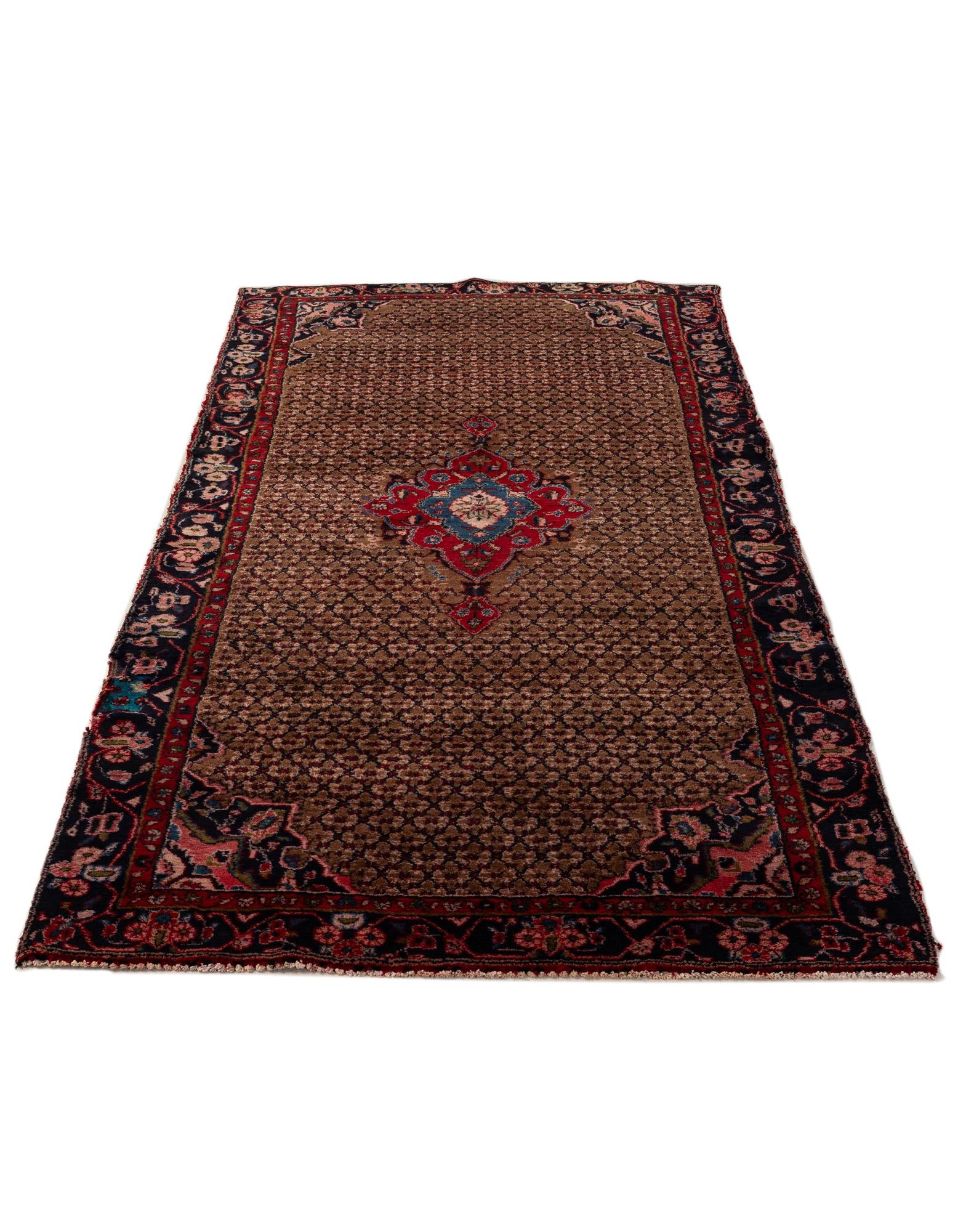 4' 7 x 9' 5 Hand Knotted Koliaei Persian Wool Runner Rug